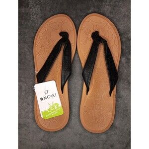 Womens Size 8 Sandals Black/Khaki